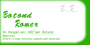 botond romer business card